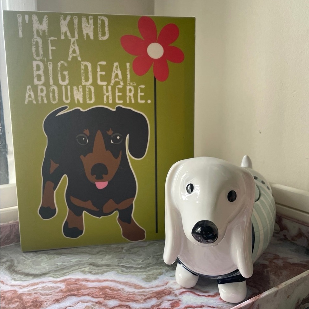 Dachshund cookie jar